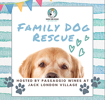 Family Dog Rescue Passaggio Wines