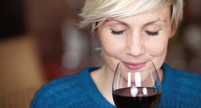 Woman Tasting Wine